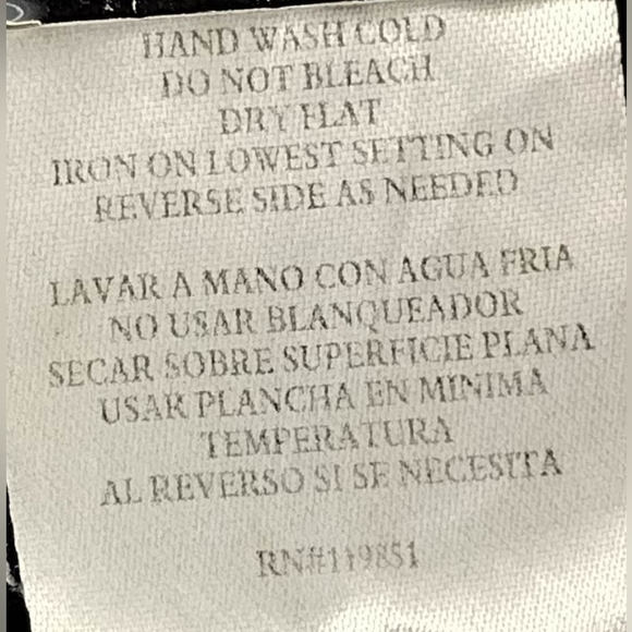 HEART SOUL | Navy Blue Spaghetti Strap Tank Embroidered Floral Design | Large - Picture 6 of 6